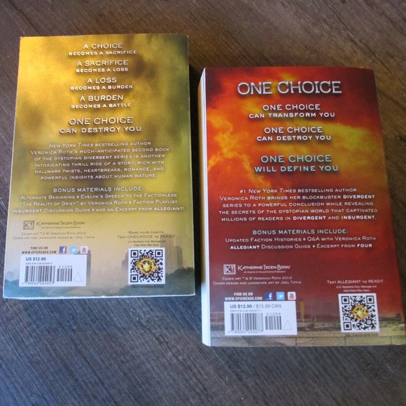 Insurgent & Allegiant from the Divergent Series by Veronica Roth (Paperbacks) - Picture 2 of 5